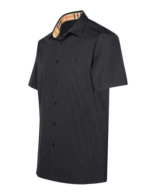 Burberry Black Cotton Shirts for men