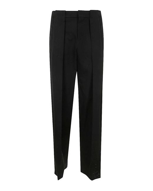 Balmain Black Pleated Gdp Pants for men