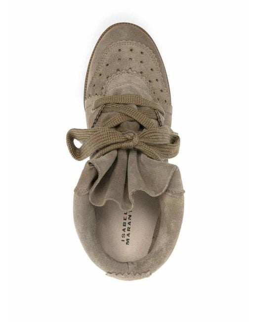 Isabel Marant Brown Bobby Leather Sneakers