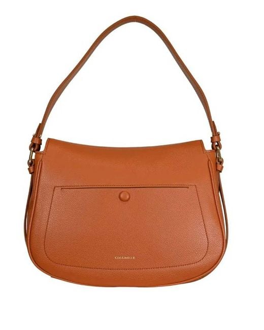 Coccinelle Brown Handbag Micro Grainy Crab Crab