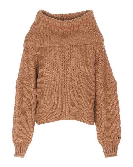 Pinko Brown Sphynx Sweater