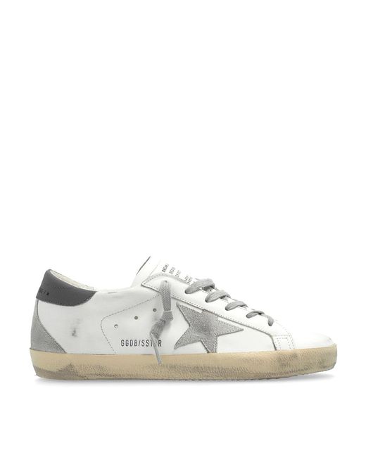 Golden Goose Deluxe Brand White Super-Star Leather Sneakers