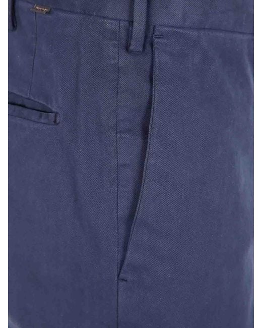 Incotex Blue Regular Trousers for men