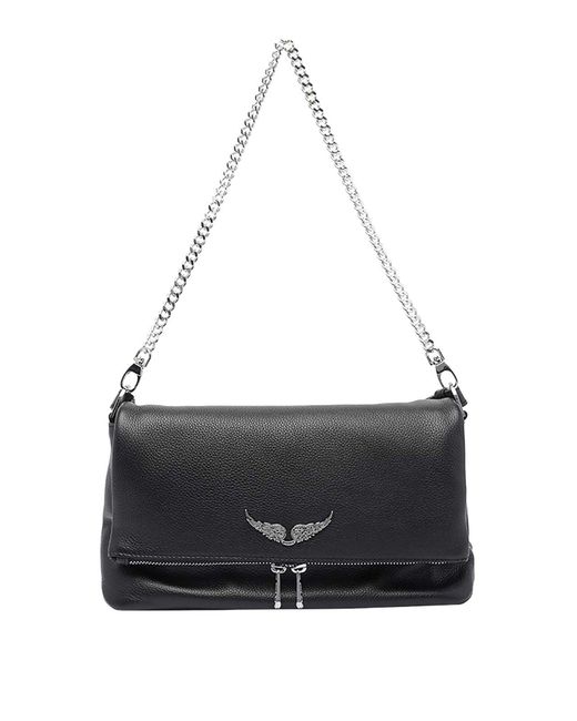 Zadig & Voltaire Black Rocky Shoulder Bag