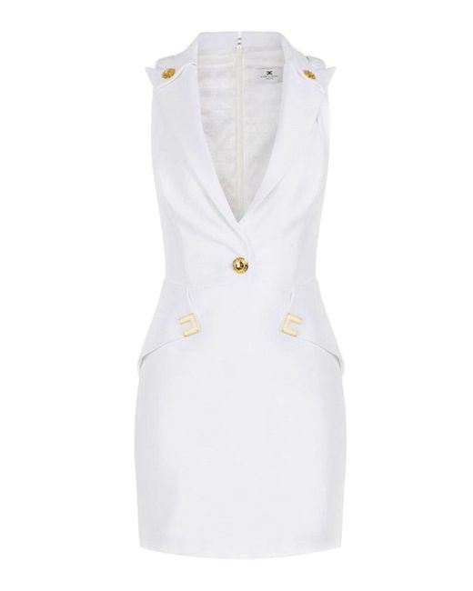 Elisabetta Franchi White Dress