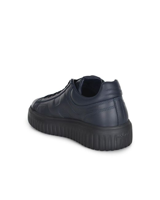 Hogan Blue Sneakers Made Of Leather for men