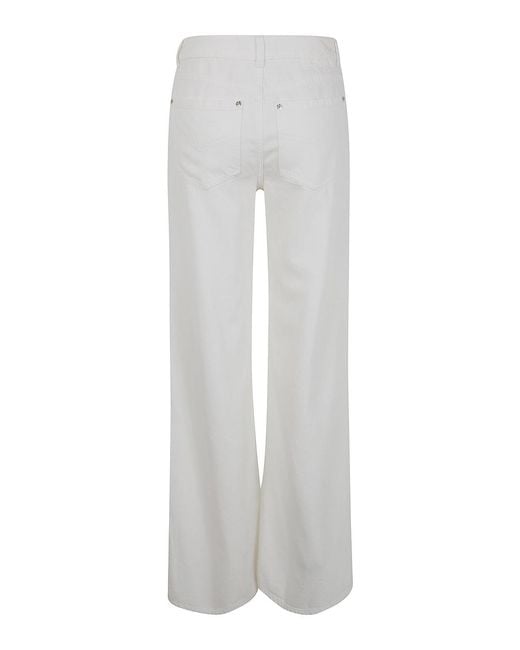 Blumarine White Denim Flare