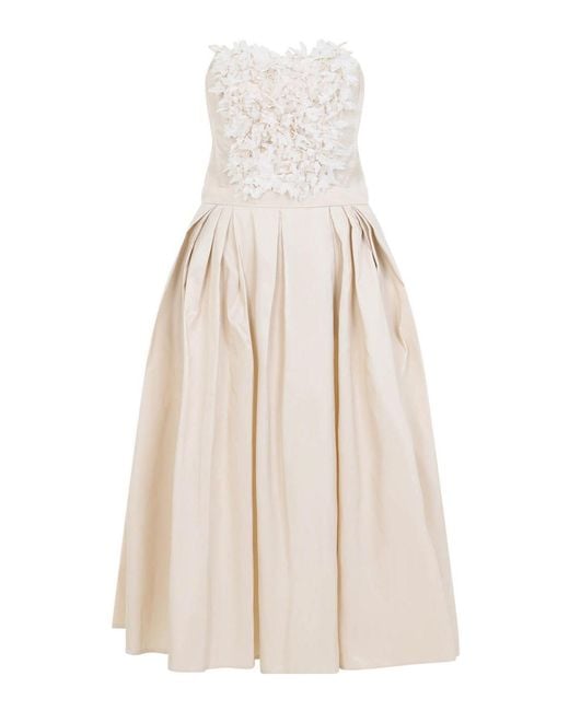 Elisabetta Franchi White Embroidered Mini Dress