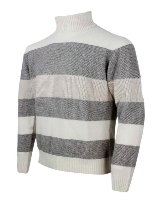 Barba Napoli Gray Sweater for men