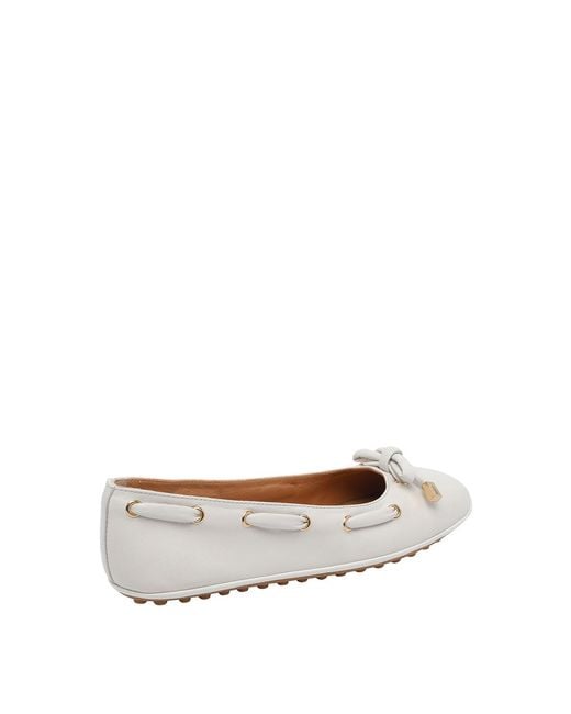 Tod's White Flat Ballets