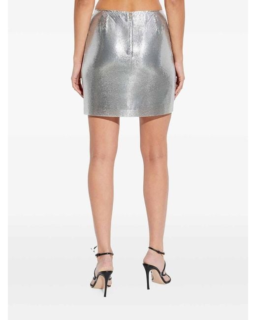 Versace Gray Sequin Skirt