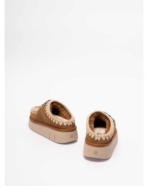 Mou Brown 'Bounce Clog Metal Logo'