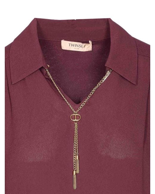 Twinset Purple Shirt