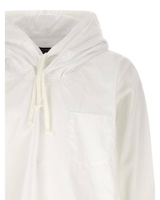 Comme Des Garcons Hommes Plus White Double Layer Blouse for men