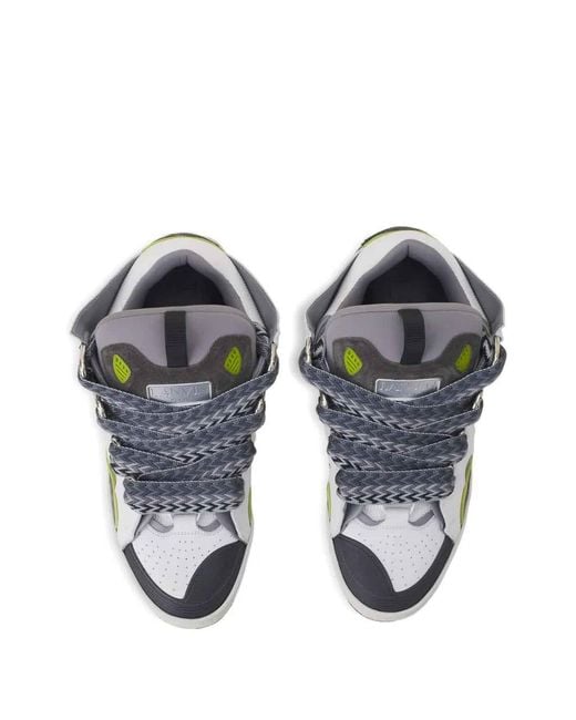 Lanvin White Curb Sneakers