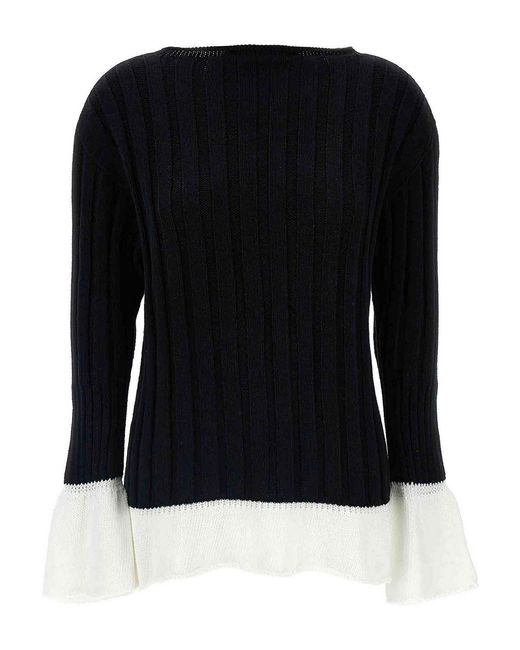 Pleats Please Issey Miyake Black Behind The Scenes Sweater