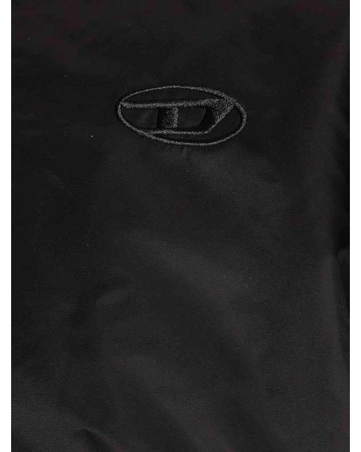 DIESEL Black W-Type-D1 Bomber Jacket for men