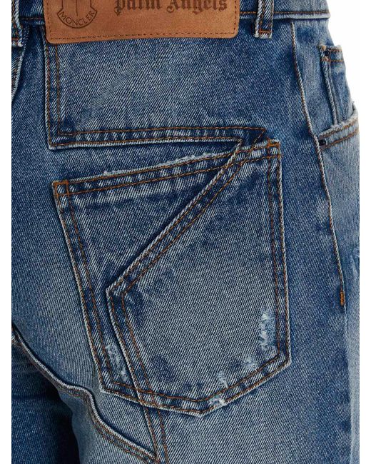 Moncler Blue Jeans Genius X Palm Angels