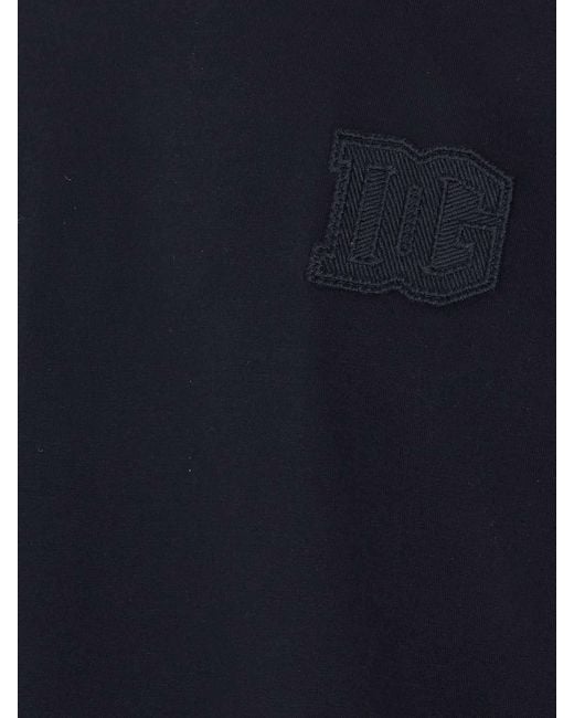 Dolce & Gabbana Blue Dg Patch T-Shirt for men