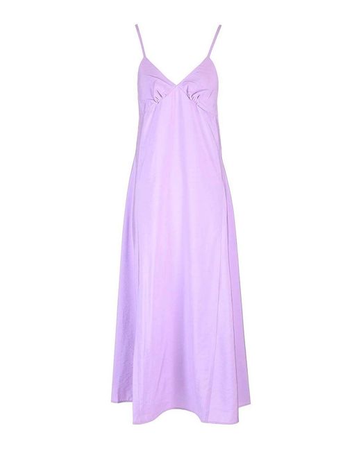 Maison Kitsuné Purple Lilac Maxi Dress