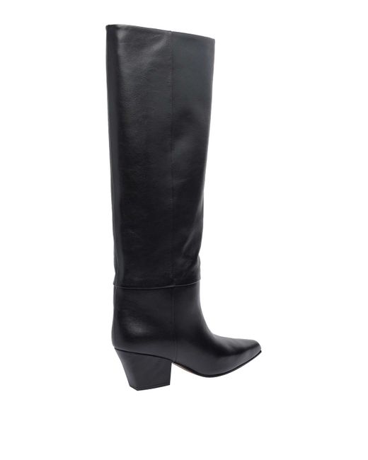 Paris Texas Black Jane Pump Boots