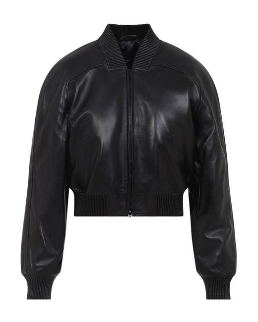Phoebe Philo Black Shrunk Bomber