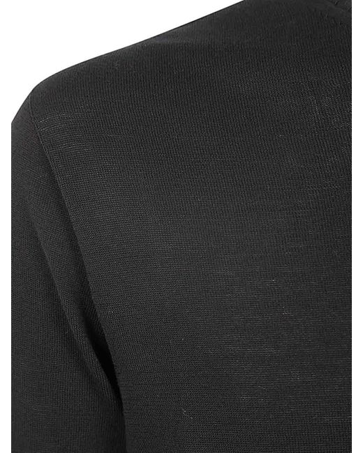 MD75 Black Classic Round Neck Pullover for men
