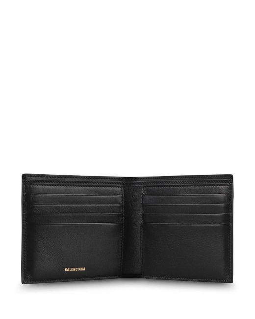 Balenciaga Black Monaco Square Wallet for men