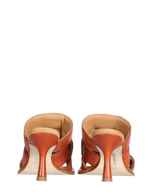 Miista Brown Mules Mayte