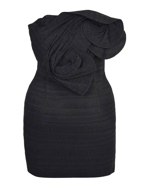 Magda Butrym Black Dress Made Of Polyester