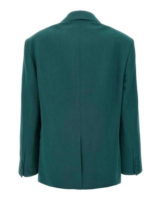 Dries Van Noten Green Birdy Blazer