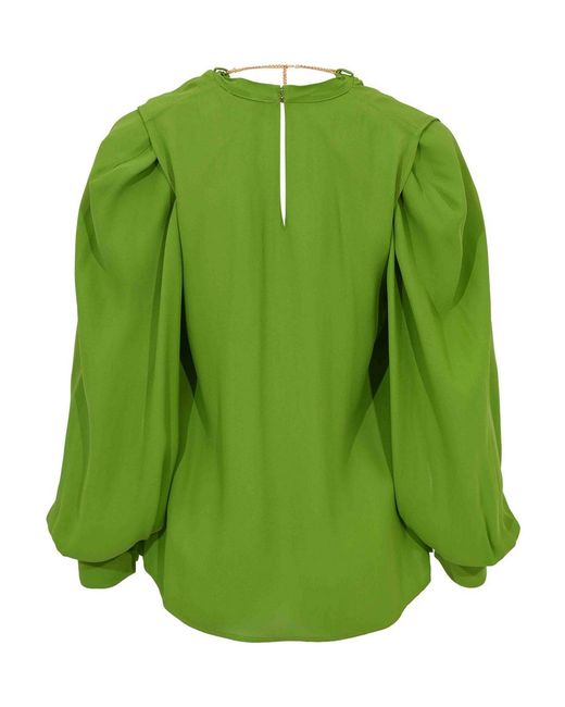 Elisabetta Franchi Green Blouse
