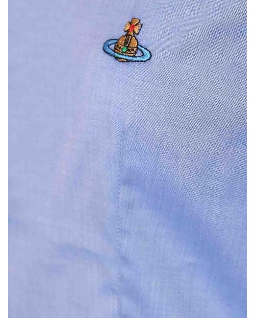 Vivienne Westwood Blue Toulouse Frill Shirt