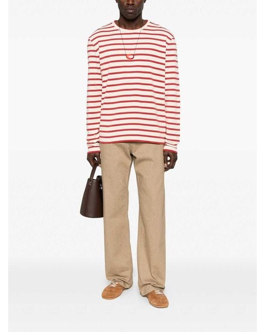 Jil Sander Red Sweater for men