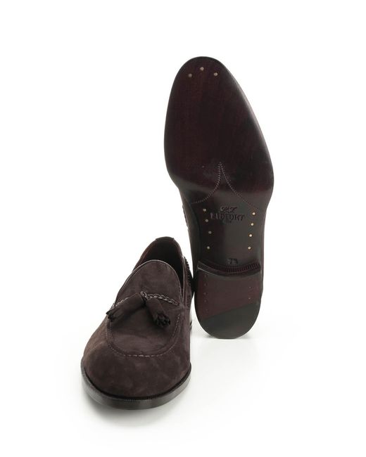 Lidfort Black Suede Loafer for men