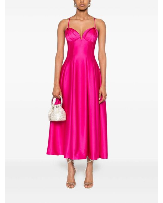 Rebecca Vallance Pink Sweetheart Neckline Dress