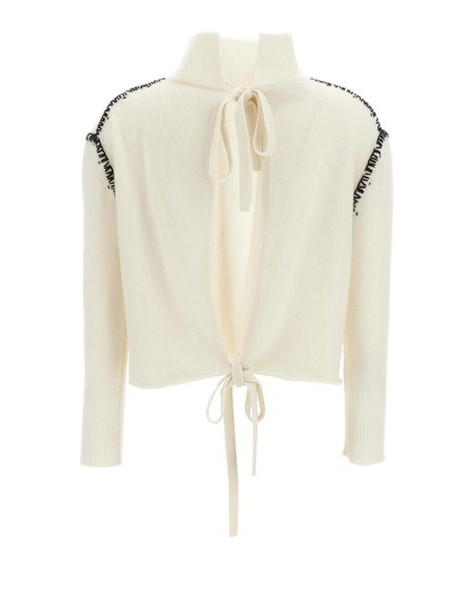 Marni Natural Mending Detail Cardigan