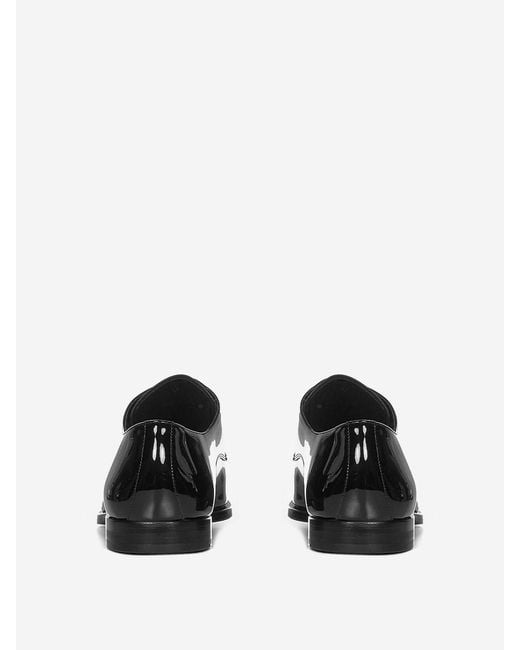 DSquared² Black Leather Classic Shoes for men