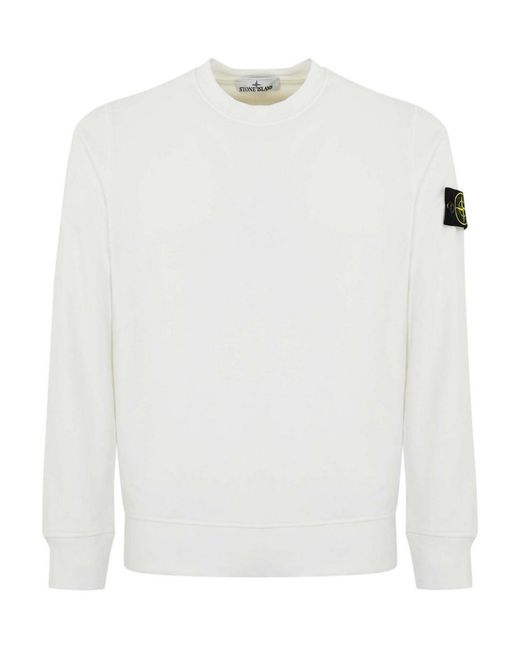 Stone Island White Sweatshirt 6100044 for men