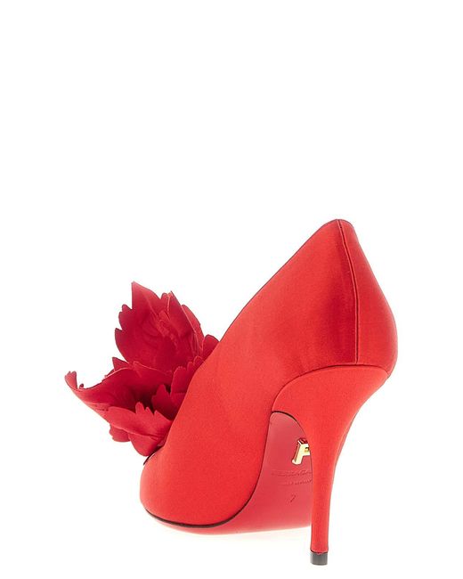 Ferragamo Red Galia Pumps