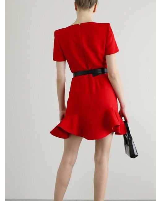 McQueen Red Mini Dress
