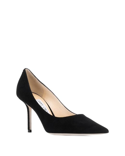 Jimmy Choo Black Love 85 Suede Pumps