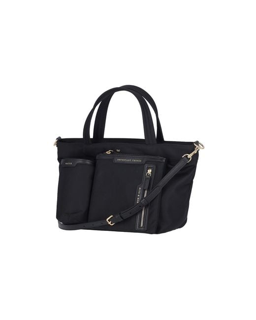 Anya Hindmarch Black Multi-pocket Tote Bag