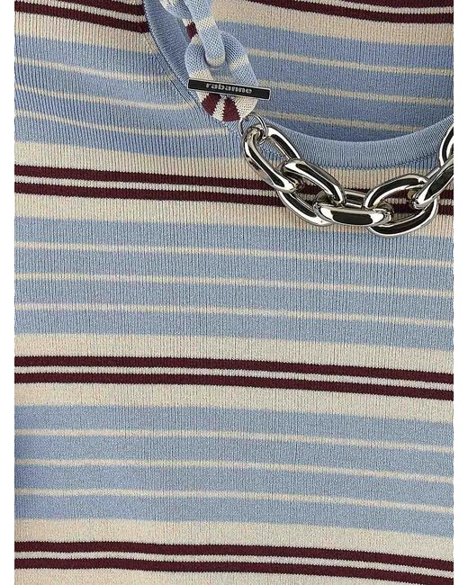 Rabanne Blue Chain T-Shirt