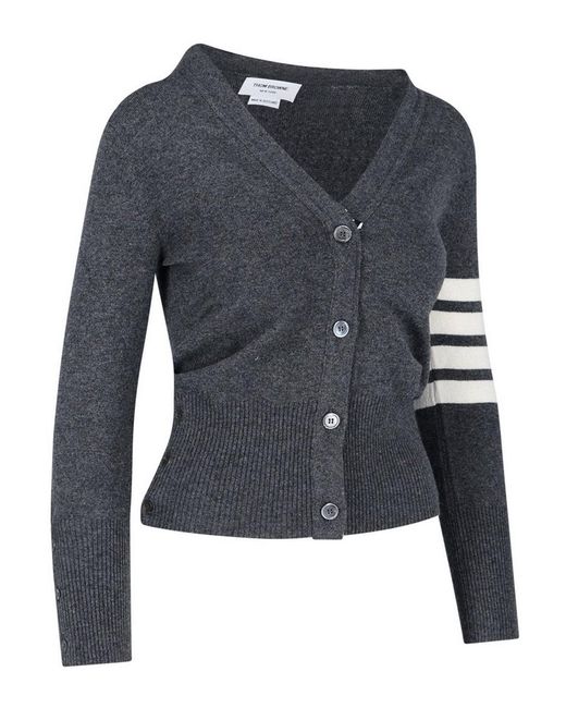 Thom Browne Blue 4-Bar Cashmere Sweater