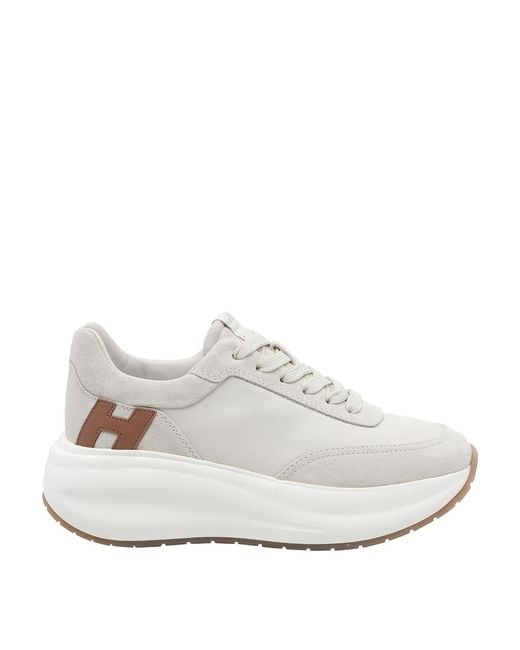 Hogan White H696 Maxi Sole Sneakers