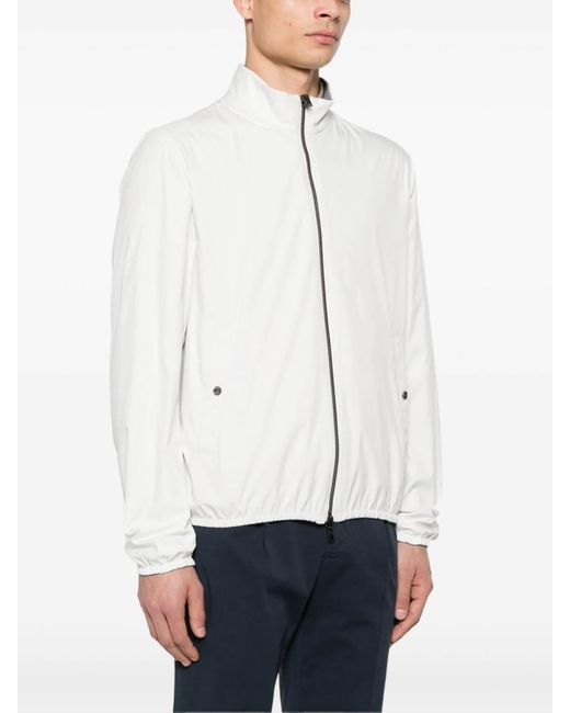 Herno White Short Reversible Jacket for men