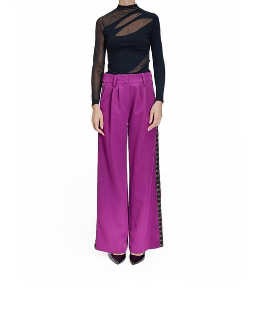 Just Cavalli Purple Pantalone Hooks