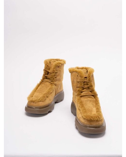 Burberry chugga Leather Boots in Brown for Men Lyst UK