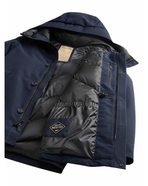 Woolrich Blue Parka for men